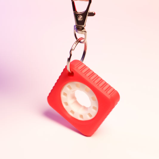 Retro kaseta fidget privjesak za ključeve – rotirajuća sredina za oslobađanje od stresa