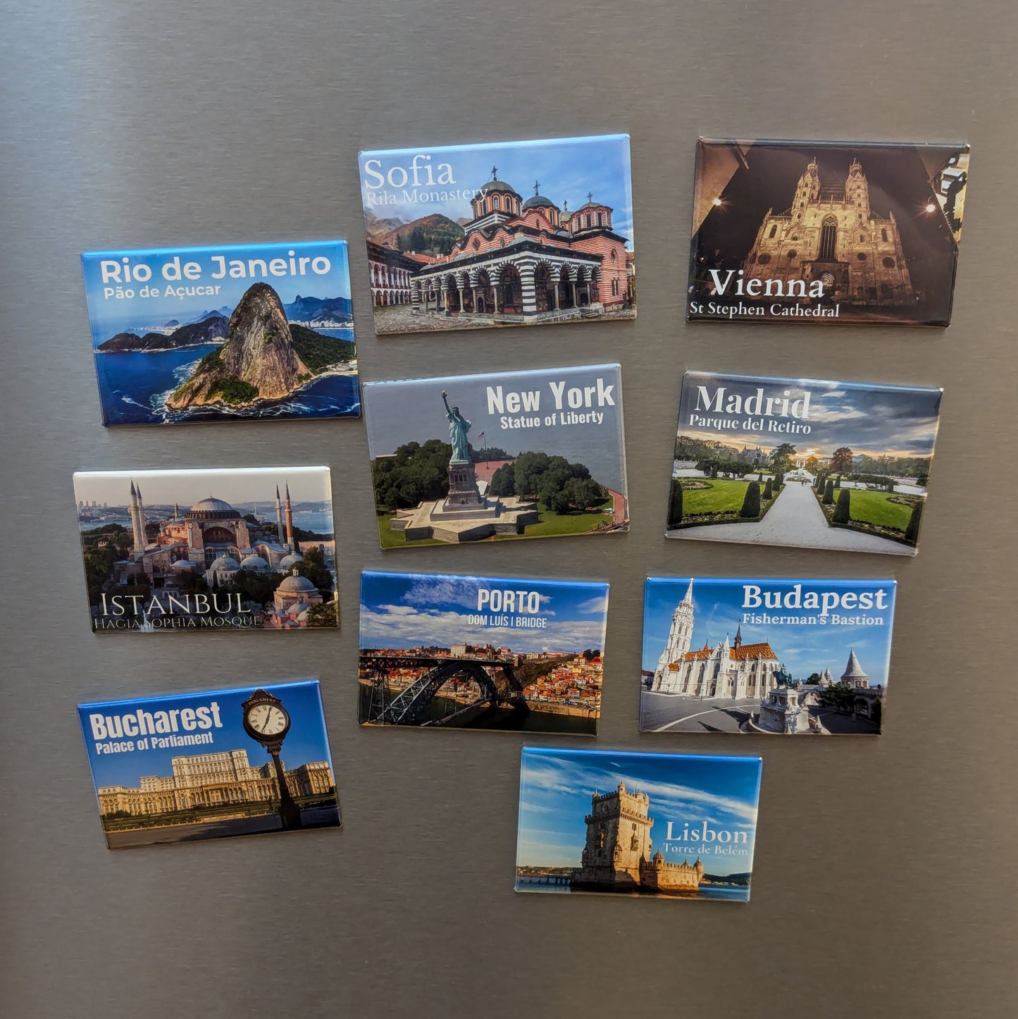 Personalizirani magnet za hladnjak s popularnim lokacijama | 8x5 cm