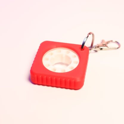 Retro kaseta fidget privjesak za ključeve – rotirajuća sredina za oslobađanje od stresa