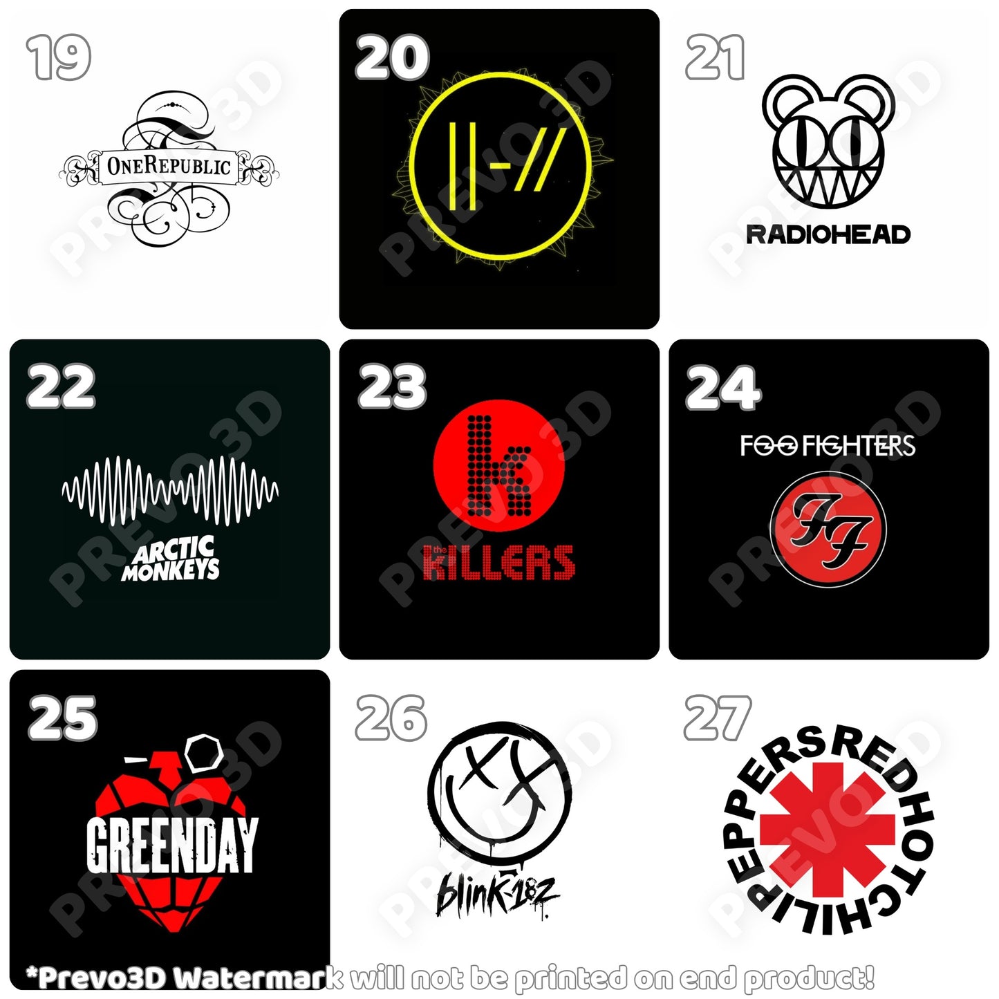 Magnet ili bedž s motivima glazbenih sastava | Rock, metal i retro stil | 4cm