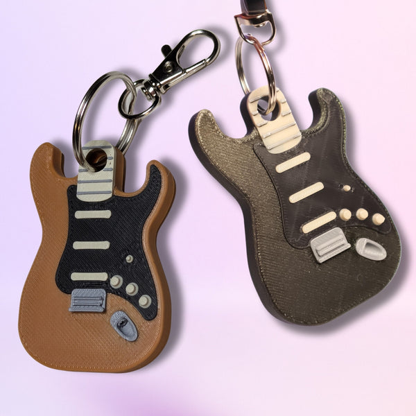 Electric Guitar Keychain | Inspired by Classic Strat Style