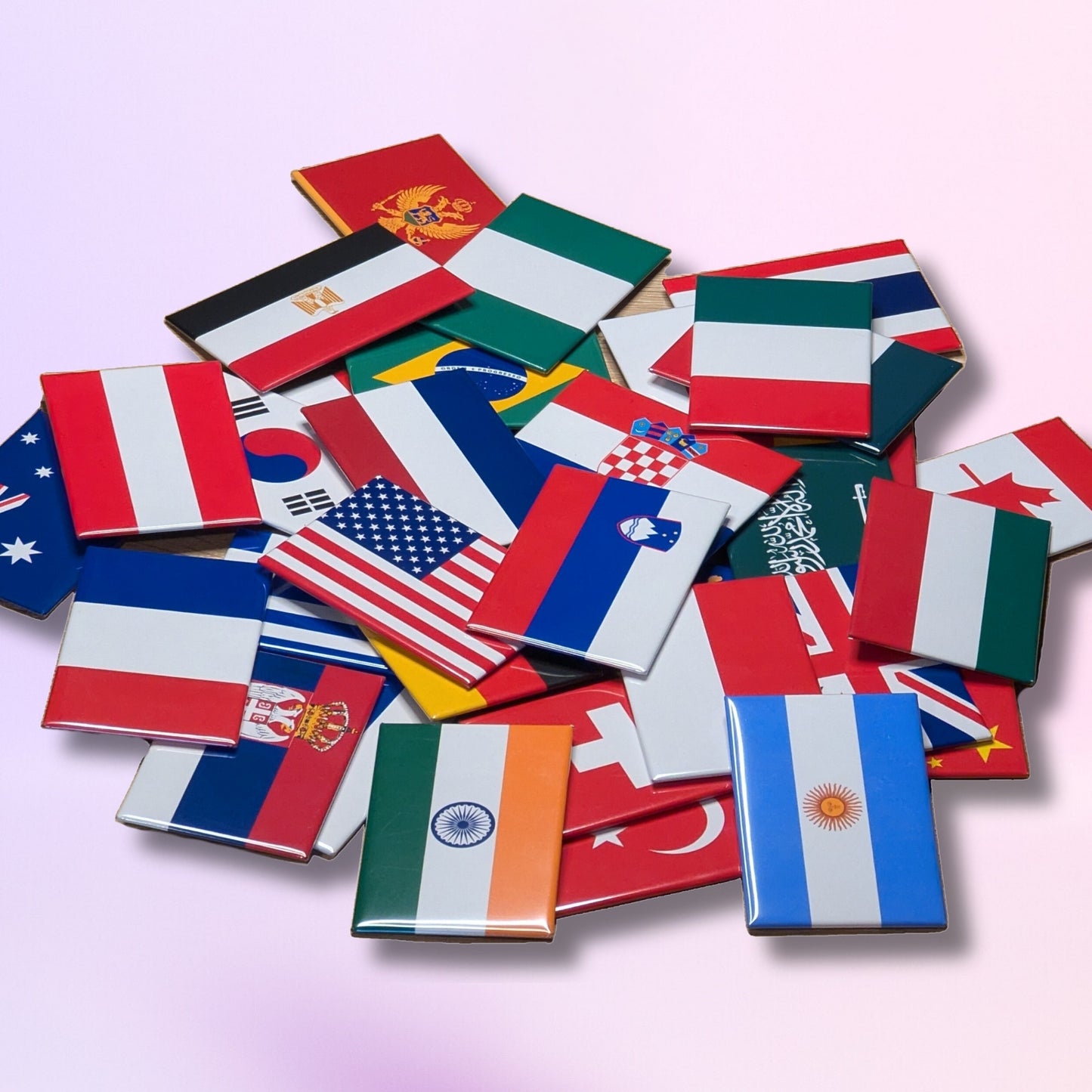 Kühlschrankmagnete mit Flaggen der Welt | 195 Länder | UN-Flaggenkollektion | 8×5cm