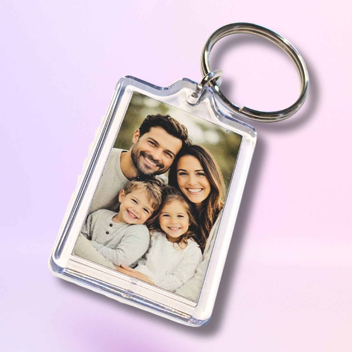 Personalized Photo Keychain | Double-Sided Custom Photo Keyring | 25×40mm (1×1.6in)