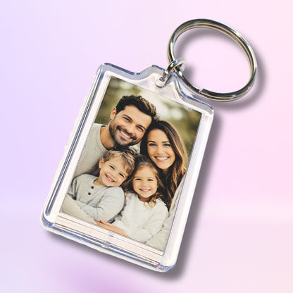 Personalized Photo Keychain | Double-Sided Custom Photo Keyring | 25×40mm (1×1.6in)