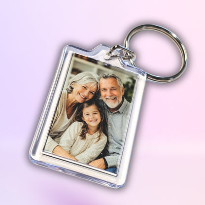Personalized Photo Keychain | Double-Sided Custom Photo Keyring | 25×40mm (1×1.6in)