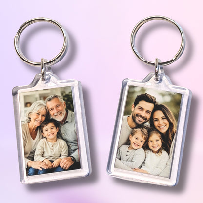 Personalized Photo Keychain | Double-Sided Custom Photo Keyring | 25×40mm (1×1.6in)