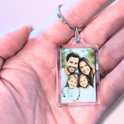 Personalized Photo Keychain | Double-Sided Custom Photo Keyring | 25×40mm (1×1.6in)