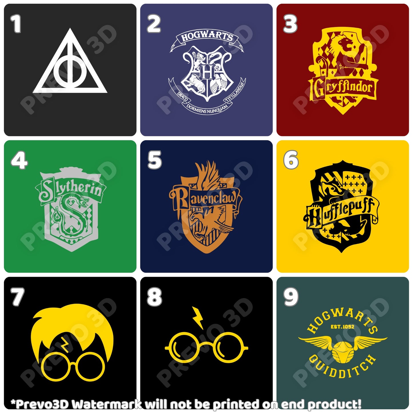 Harry Potter Kühlschrankmagnete oder Ansteck-Buttons | Magische Designs | 4cm