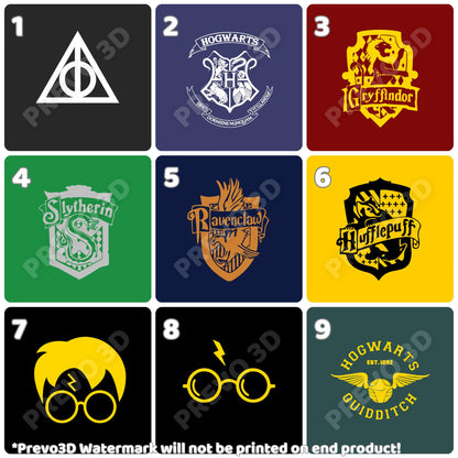 Harry Potter Kühlschrankmagnete oder Ansteck-Buttons | Magische Designs | 4cm