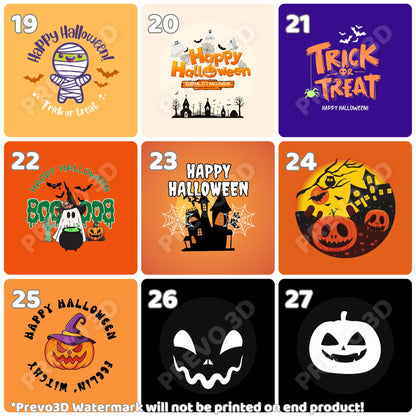 Halloween-Kühlschrankmagnete oder Ansteck-Buttons | Gruselige Designs | 4cm