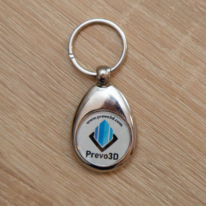 Personalized Photo or Logo Keychain | Shopping Cart Token Keyring | 25mm (1in) Round Insert