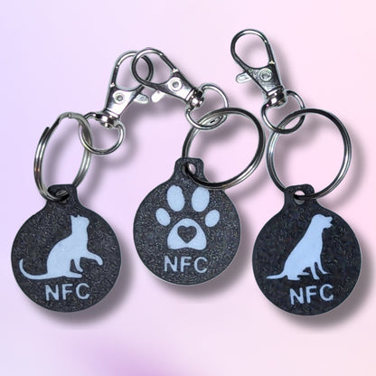 Smart NFC Pet Tag | Tap for Contact Info | Pet Collar ID Tag