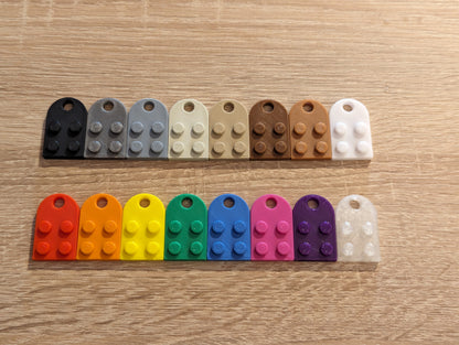 Privjesak za ključeve u obliku srca od lego kockica - 2 komada