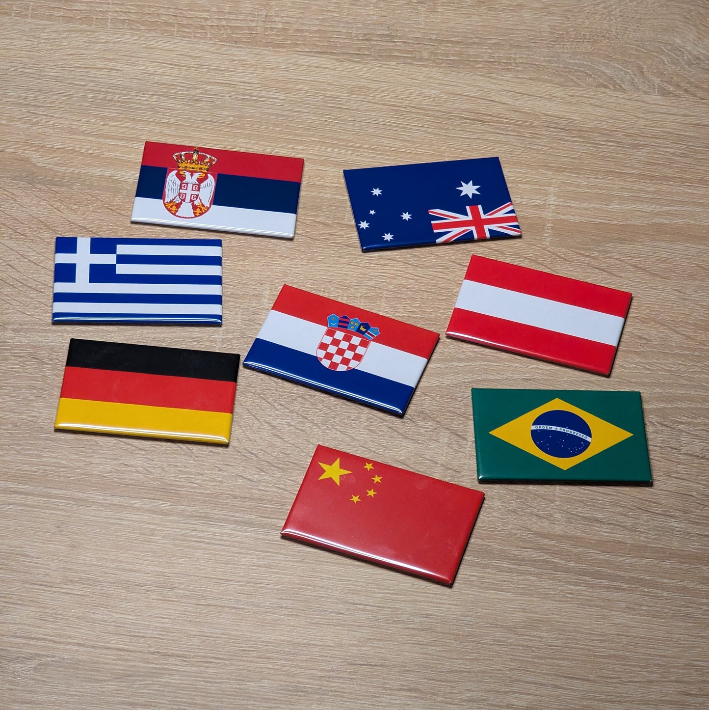 Kühlschrankmagnete mit Flaggen der Welt | 195 Länder | UN-Flaggenkollektion | 8×5cm