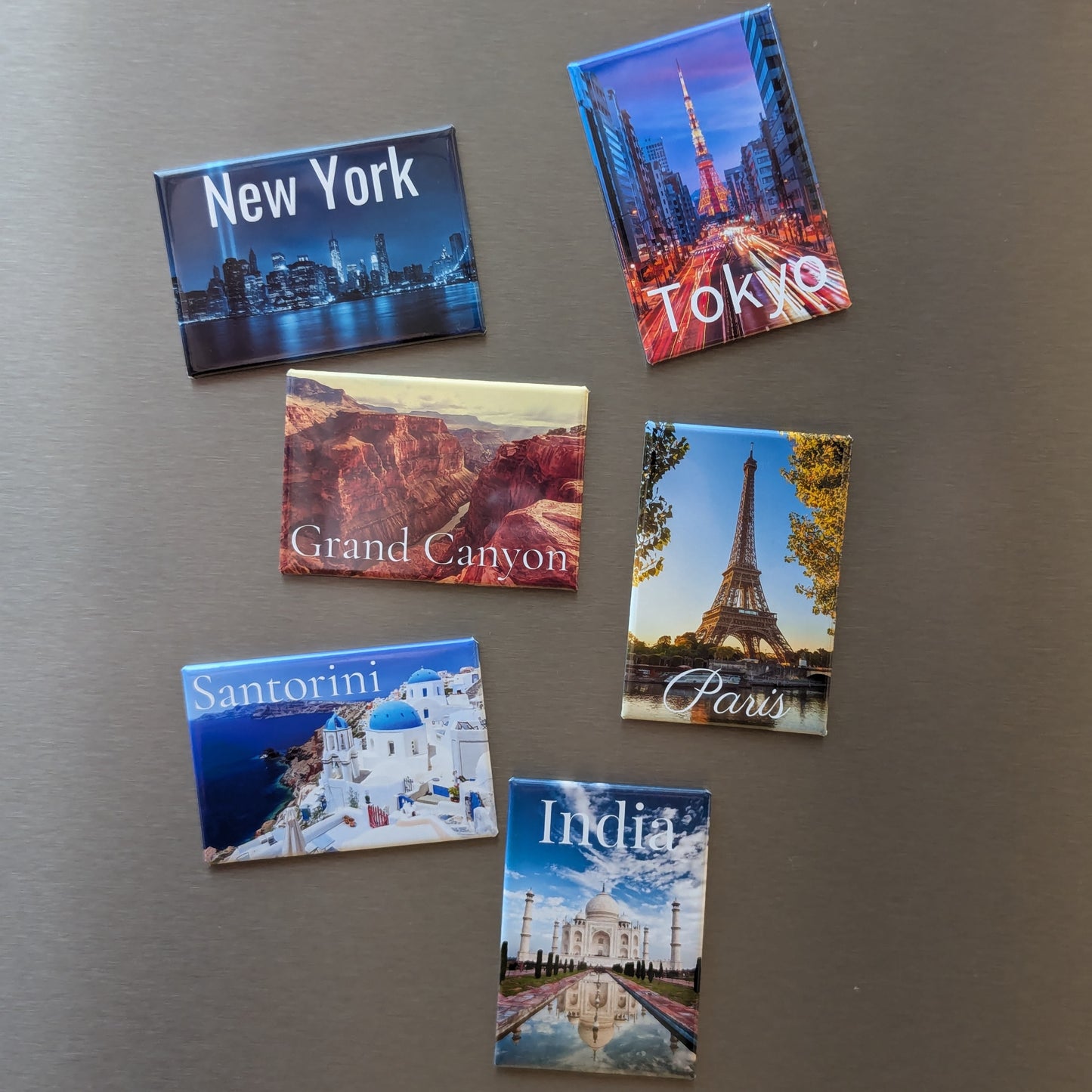 Personalizirani magnet za hladnjak s popularnim lokacijama | 8x5 cm