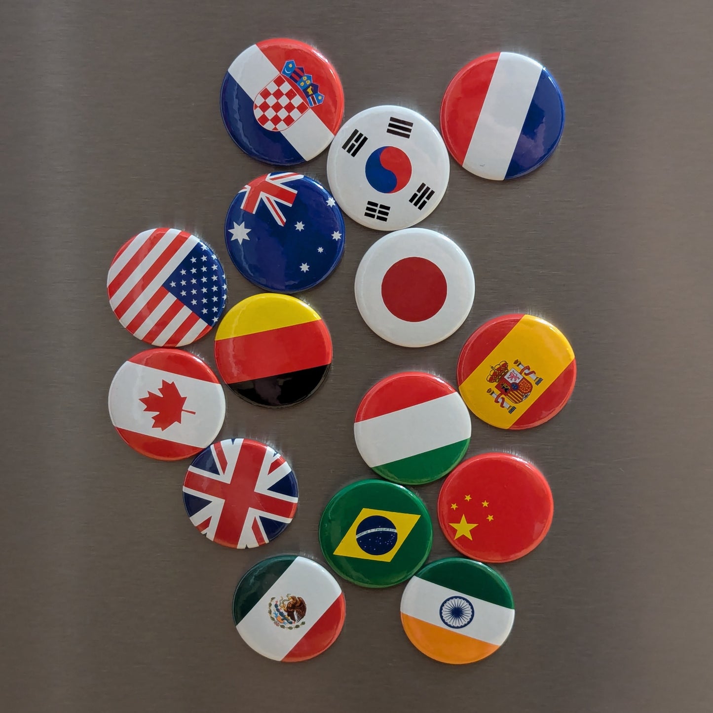 Flaggen-Magnet oder Ansteck-Button | Flaggen der Welt | 4cm