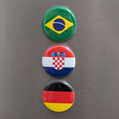 Flaggen-Magnet oder Ansteck-Button | Flaggen der Welt | 4cm