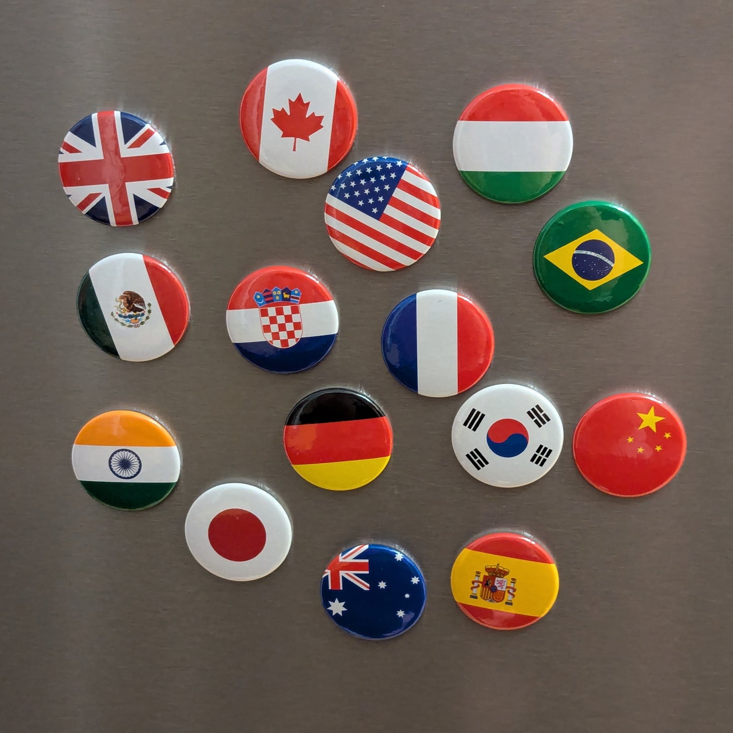 Flaggen-Magnet oder Ansteck-Button | Flaggen der Welt | 4cm