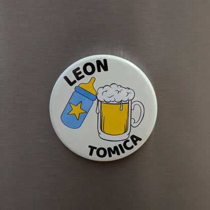 Personalisierter magnetischer Flaschenöffner | Dein Foto, Text oder Logo | 6cm