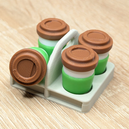 Mini magneti za hladnjak u obliku šalica za kavu | Set od 5 komada