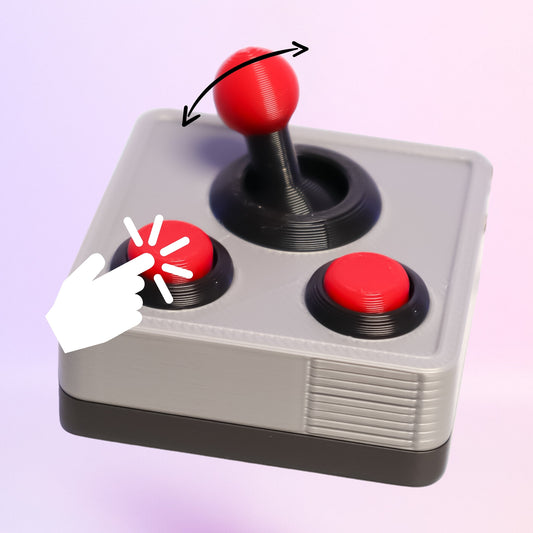 Retro Joystick Fidget Privjesak za ključeve – ikonski dizajn za gamere