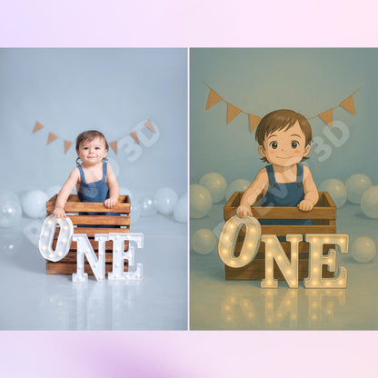 Dein Foto als magischer Anime-Magnet | Personalisierter Fotomagnet | 8×5cm