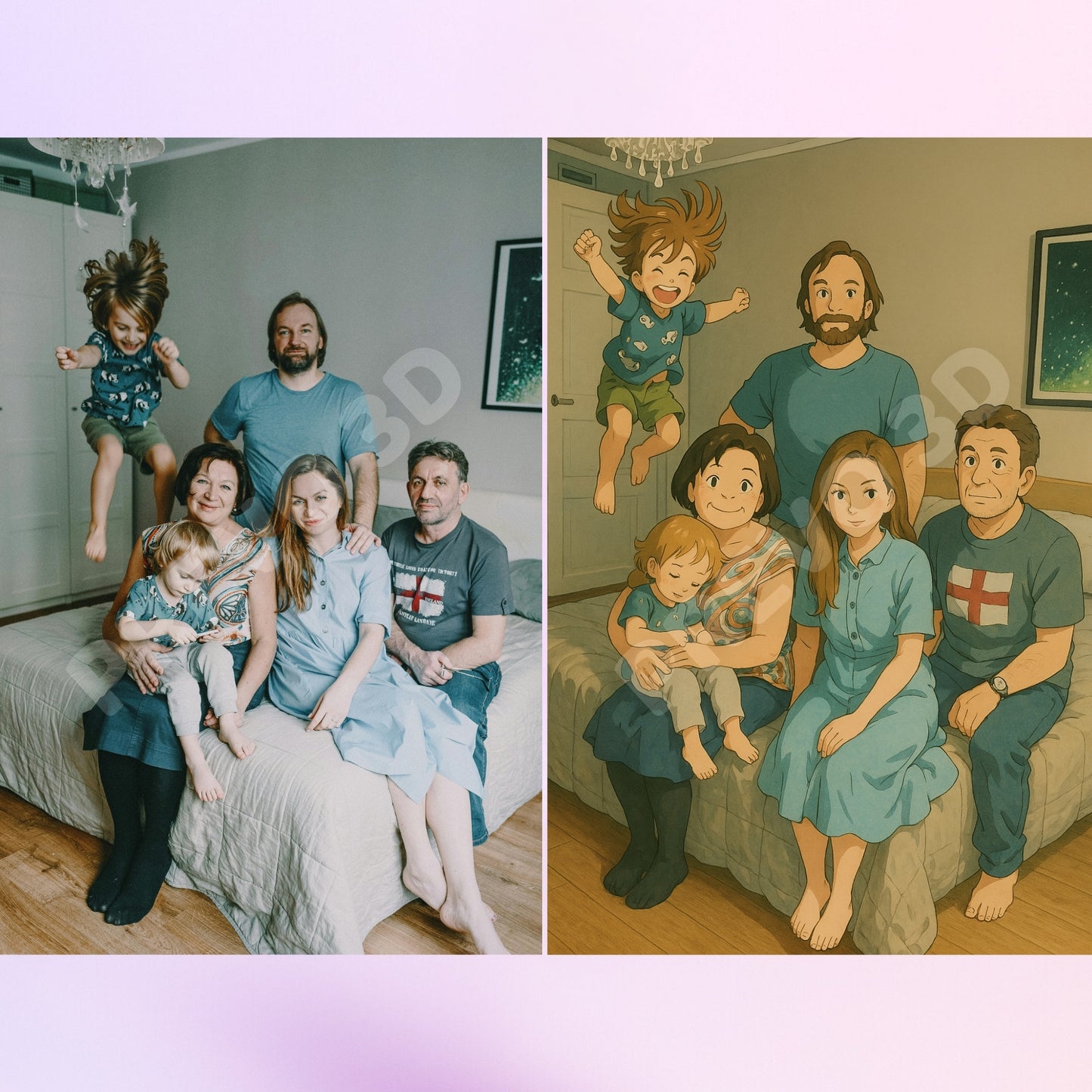 Dein Foto als magischer Anime-Magnet | Personalisierter Fotomagnet | 8×5cm