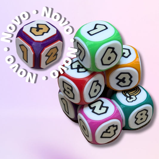 Super Mario Game-Inspired DICE Keychain – Perfect for Keychain or Board Games