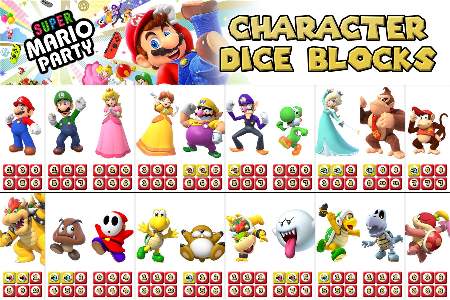 Super Mario Würfel-Schlüsselanhänger | Gaming-Würfel für Schlüssel & Brettspiele
