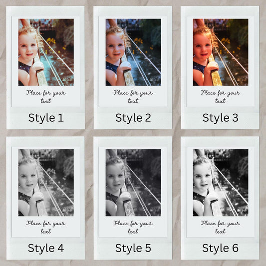 Personalizirani foto magnet u retro Polaroid stilu | Tvoja omiljena fotografija | 8×5cm