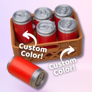 Mini Beer & Soda Can Fridge Magnets | 6-Pack in Crate | Fun and Unique Magnet