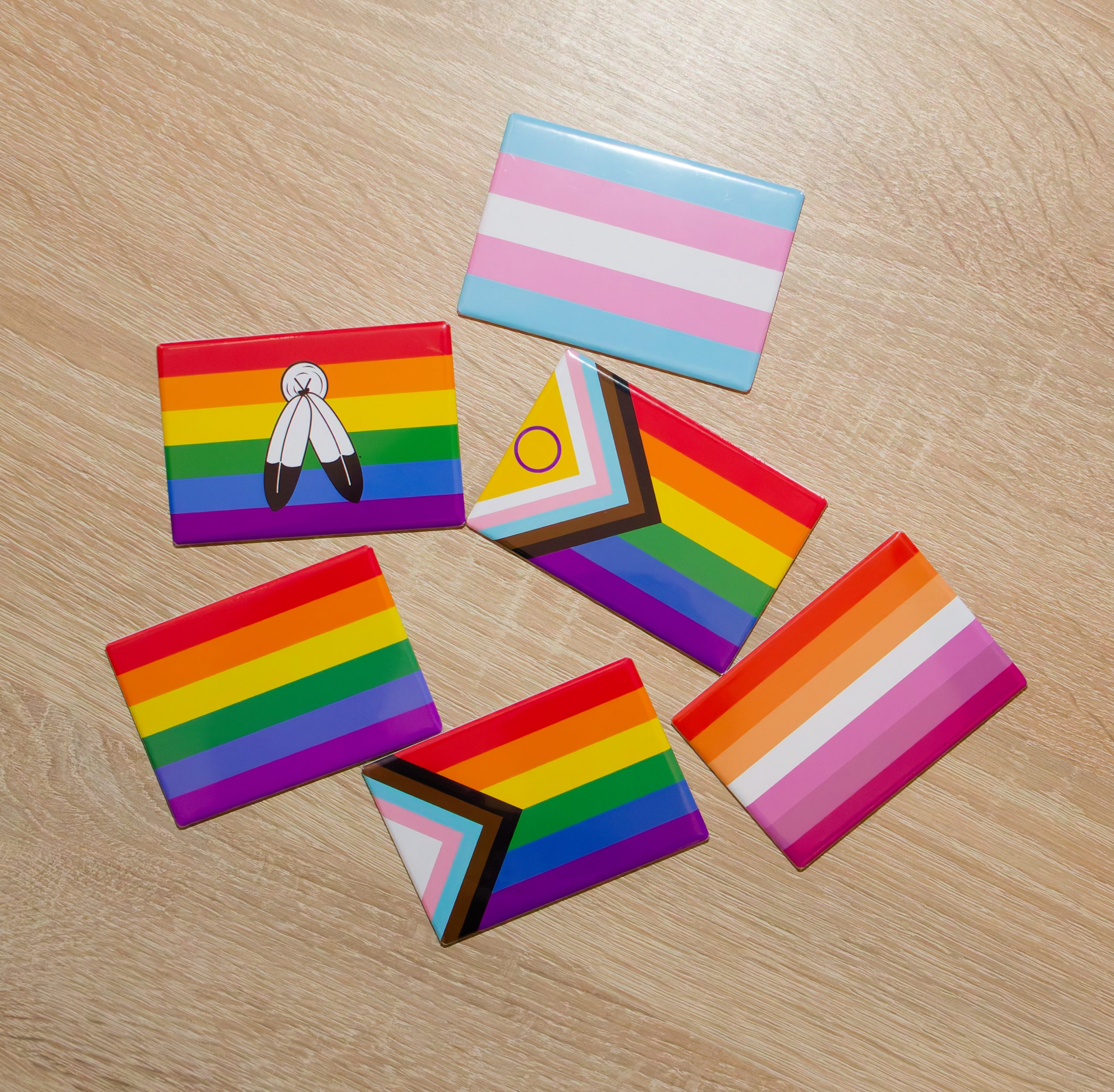 Pride Flag Fridge Magnets β LGBTQ+ Flag Rectangle Magnet | 8x5cm - Image 3