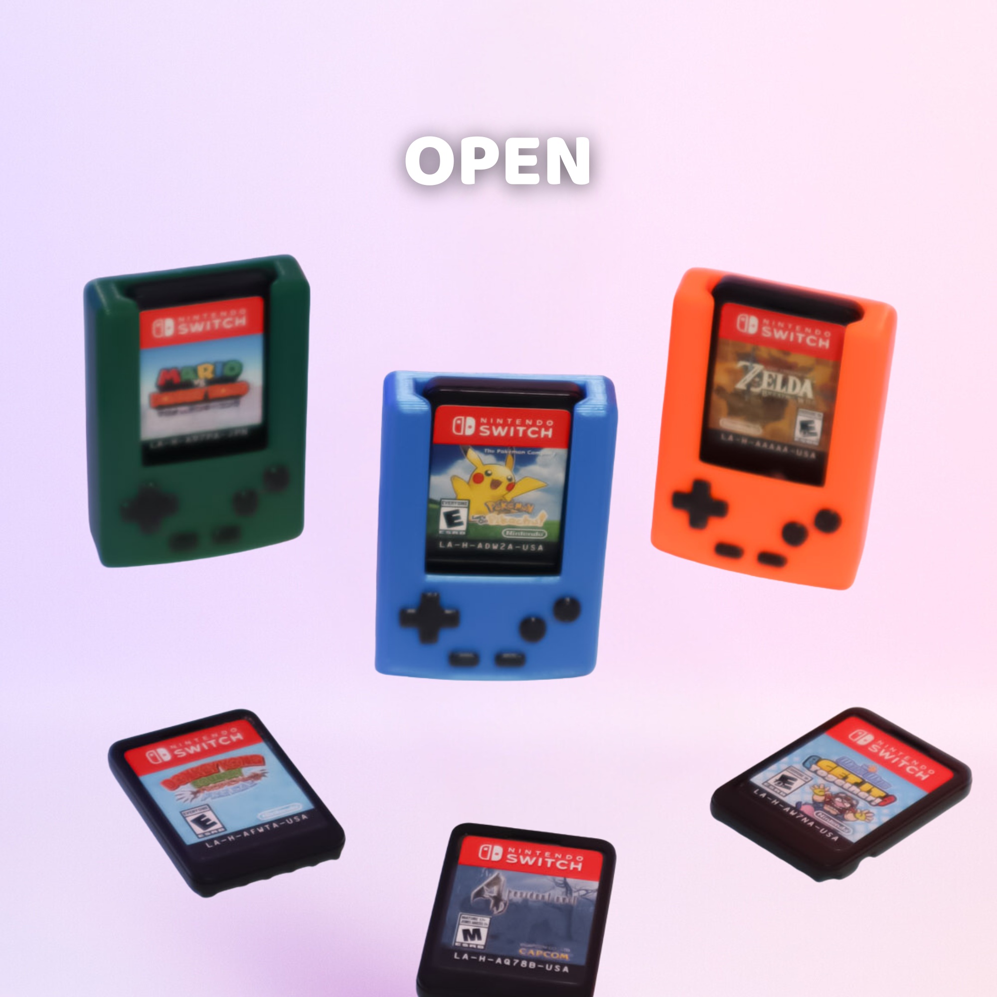 GameBoy Style Nintendo Switch Game Card Holder | Retro 3D Printed Case for 1 Card - Image 7