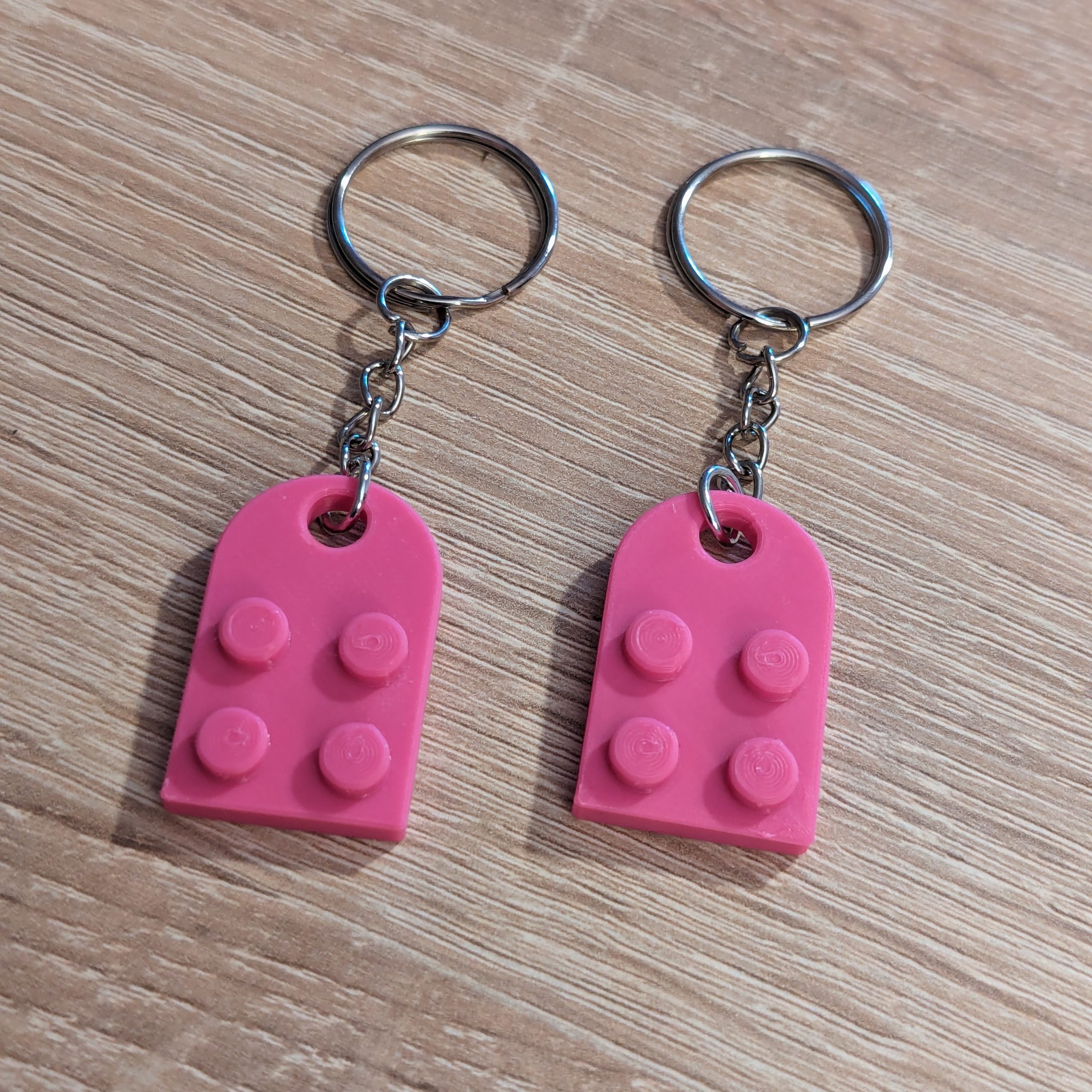 Building Blocks Partner, Lovers, Friends, Couples Heart Keychain β Pack of 2 - Image 4