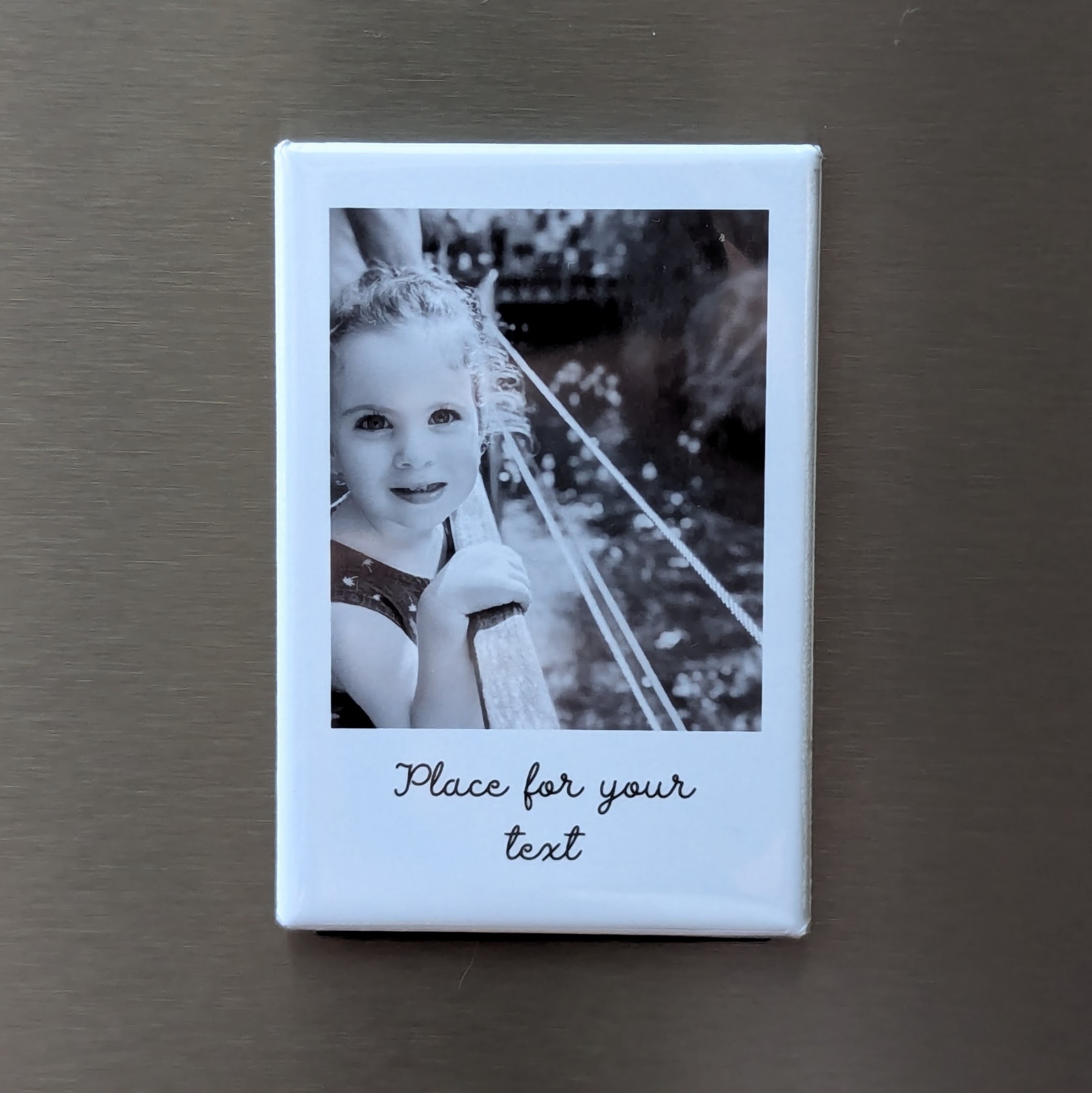 Custom Photo Fridge Magnet in Retro Polaroid Style | 8x5cm - Image 5