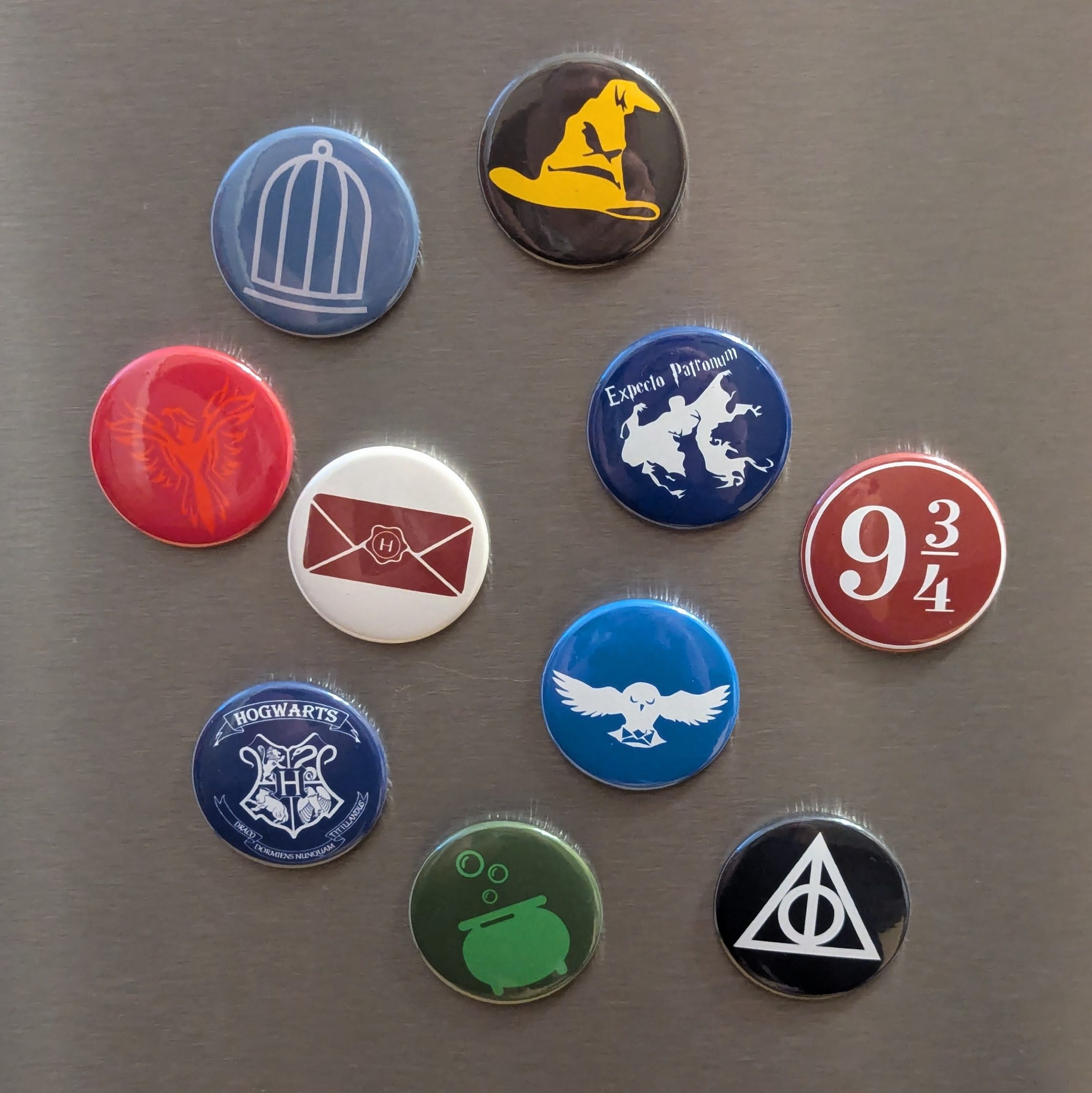 Wizarding World Fridge MAGNETS or Pin BUTTONS | 38mm (1.5") - Image 7