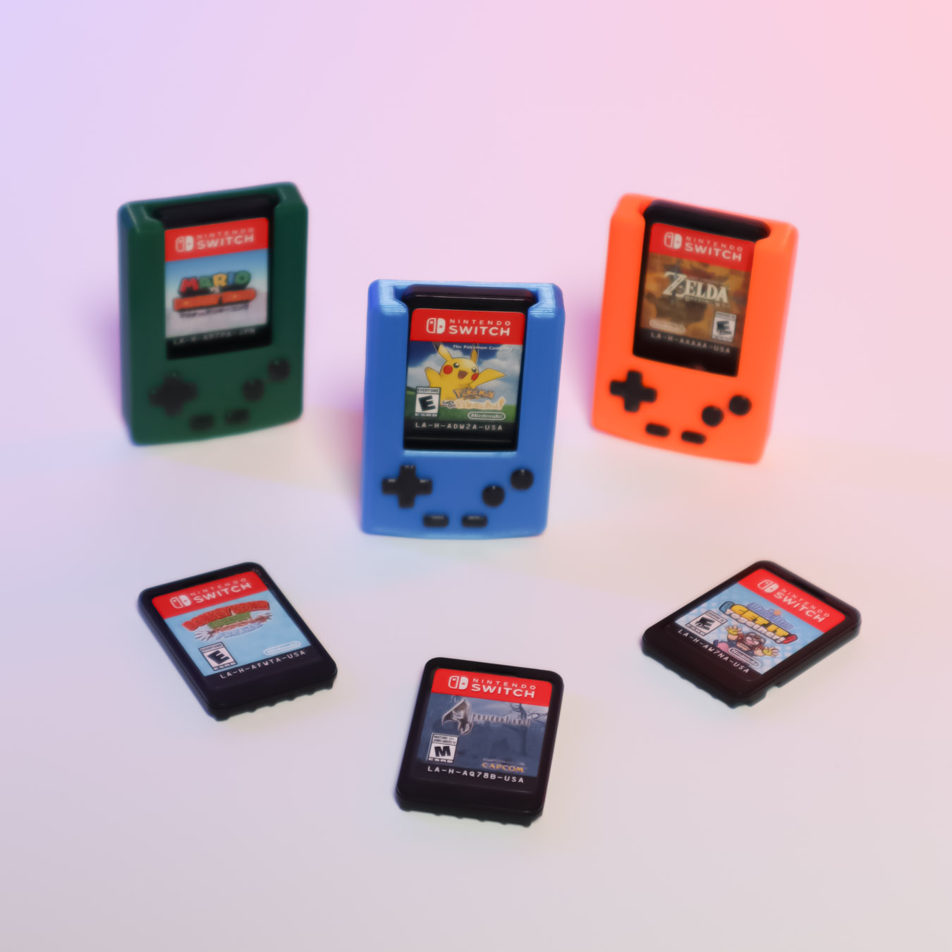 GameBoy Style Nintendo Switch Game Card Holder | Retro 3D Printed Case for 1 Card - Image 4